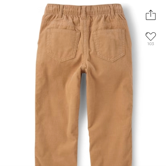 Cotton Corduroy Pants Jersey Lined Gymboree Fall Harvest Pumpkin Patch Pants NWT - Picture 3 of 4